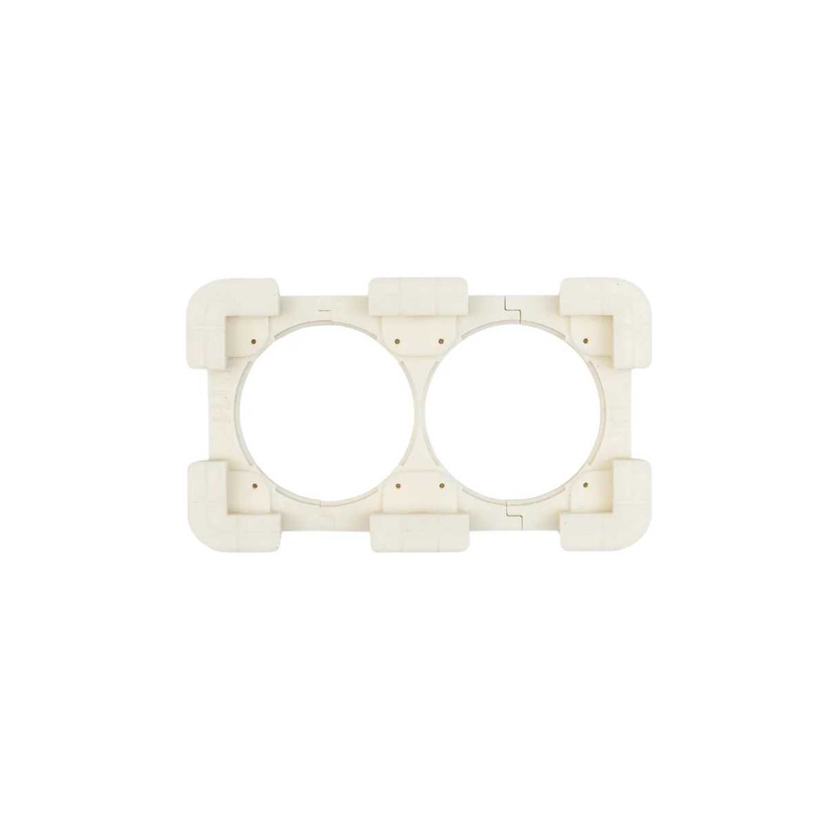 Рамка для скрытых розеток и выключателей Edplit двойная (E40010)