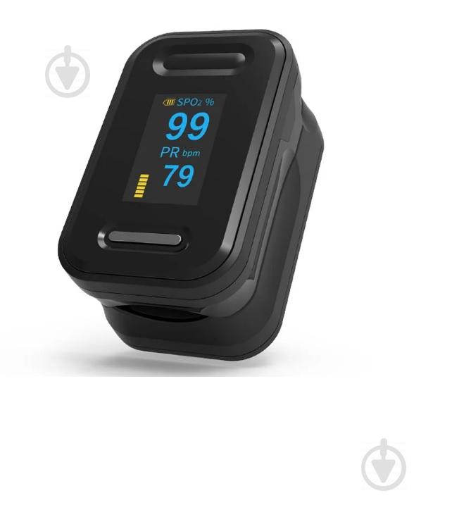 Пульсоксиметр на палец OYK-81C для изменения пульса и сатурации крови Pulse Oximeter Black (MAS40391) - фото 1