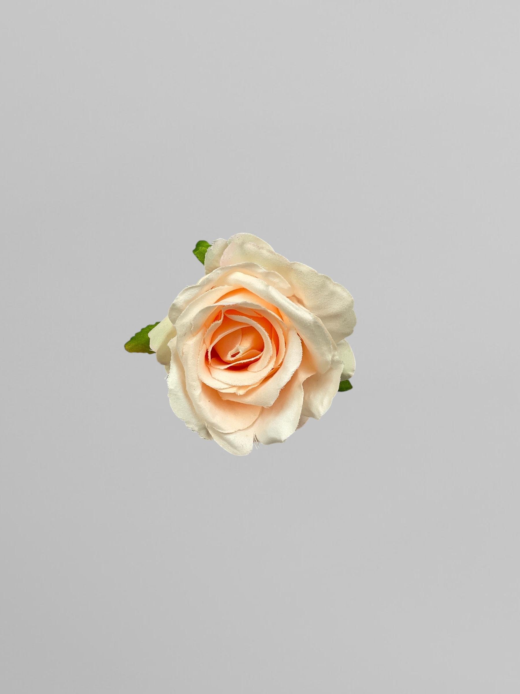 Штучна голівка троянди сатинова для композицій 10 см Персиковий (К02026) - фото 2 Штучна голівка троянди сатинова для композицій 10 см Персиковий (К02026) - фото 2