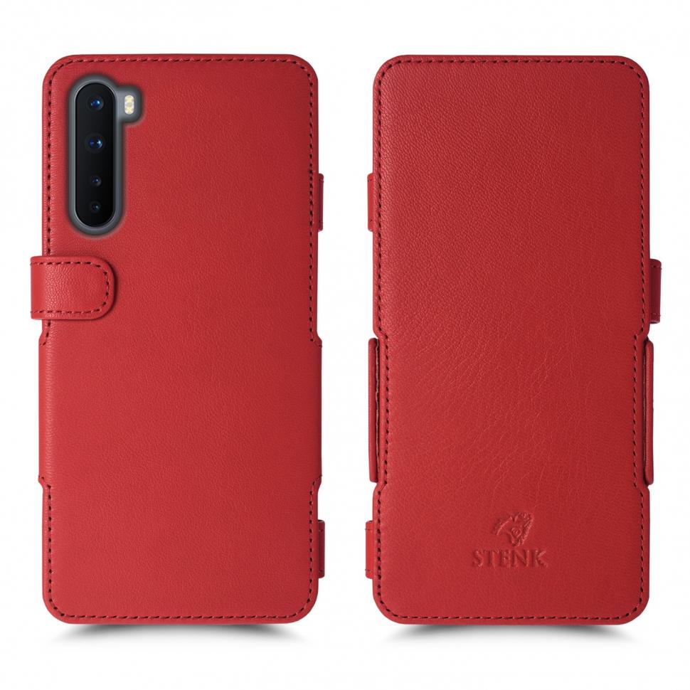 Чехол книжка Stenk Prime для OnePlus Nord Красный (68094)