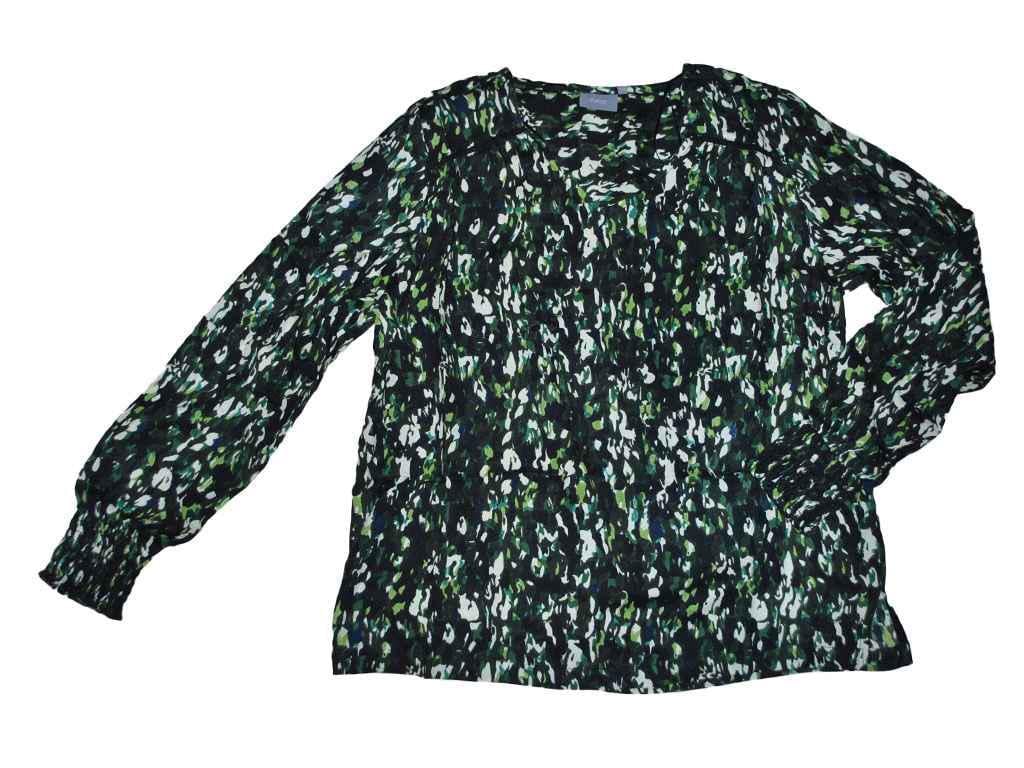 Блузка женская b.young с принтом р. 38 Зеленый (20804705)