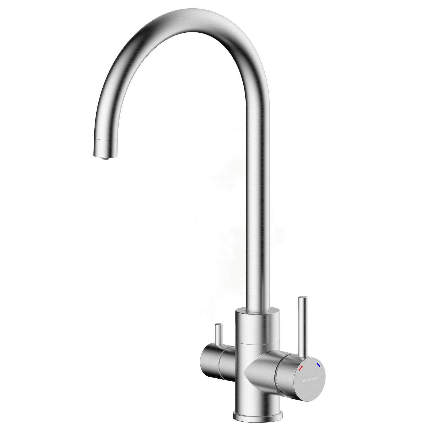 Смеситель для кухни Koller Pool Orion Double ORDS0500F на две воды Сатин (157712) Смеситель для кухни Koller Pool Orion Double ORDS0500F на две воды Сатин (157712)