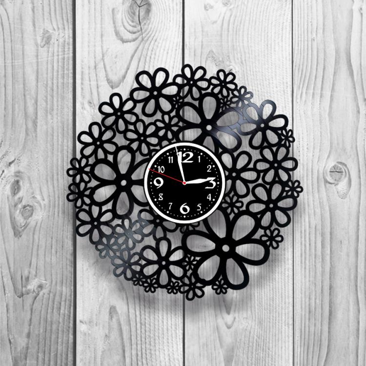 Часы настенные Лофт-винтаж 0119 из виниловой пластинки