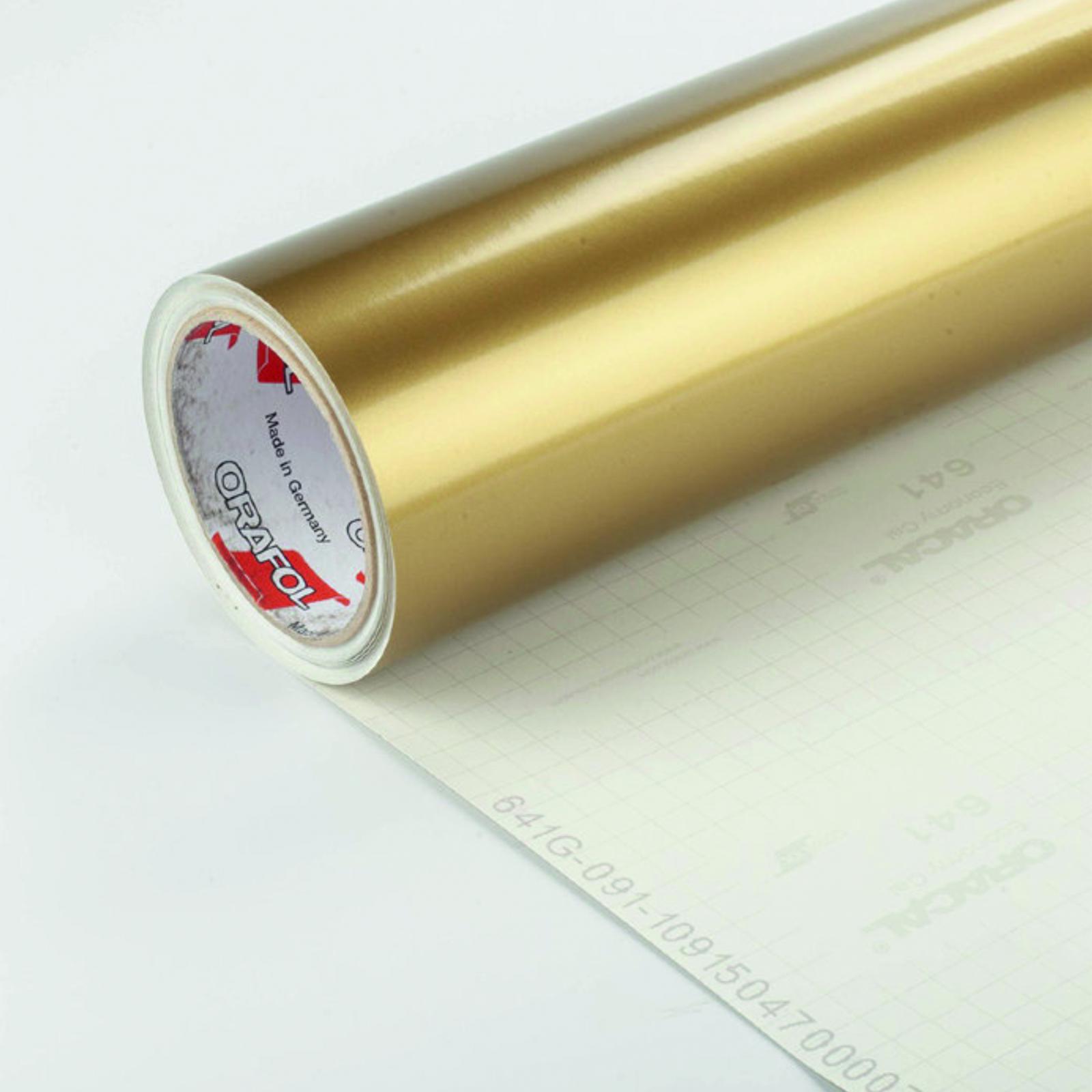 Пленка Oracal 641 1 м Золотой глянец 091 (2345304221) - фото 1