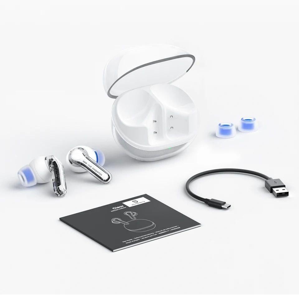 Наушники беспроводные Soundpeats Clear TWS Белый (2484137582)