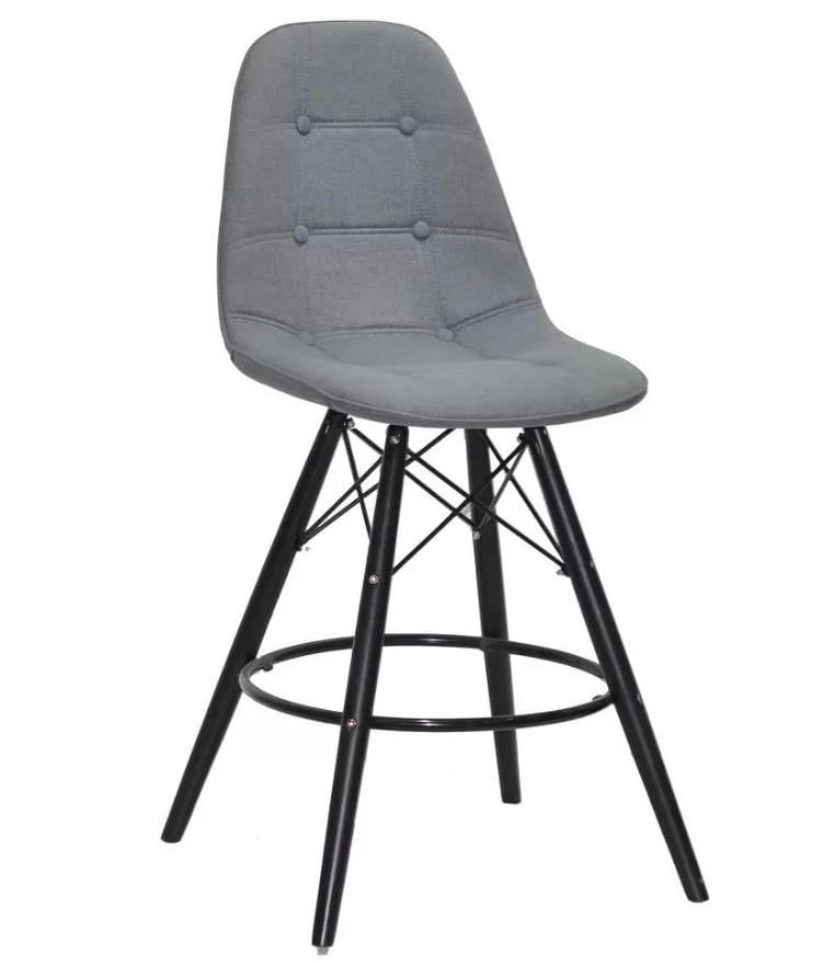 Барний стілець EAMES SOFT Black К-11 Сірий (123279)