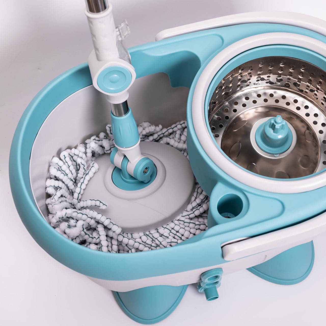 Швабра з відром і віджимом телескопічна ручка HP-35015-1 (7957) Швабра з відром і віджимом телескопічна ручка HP-35015-1 (7957)