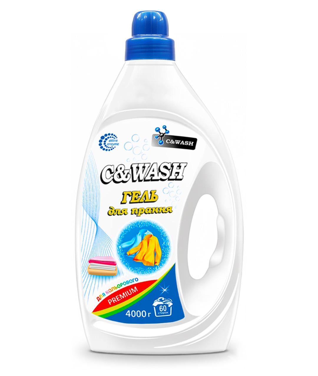 Гель для прання C&WASH Color Activ Gel 4000 г (29439279)