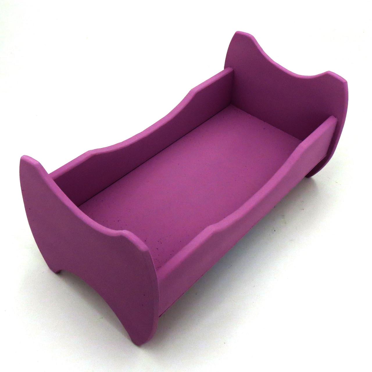 Кровать для кукол из дерева Жасмин Флокс (КРТ-000755) - фото 7