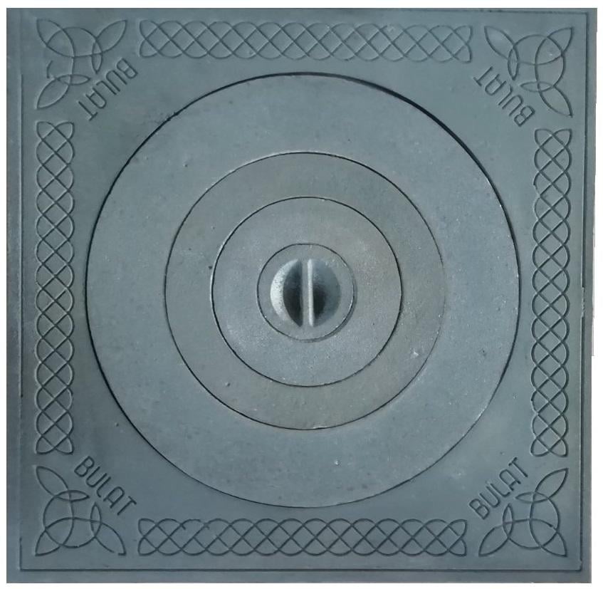 Плита под казан с рисунком 540х540 мм