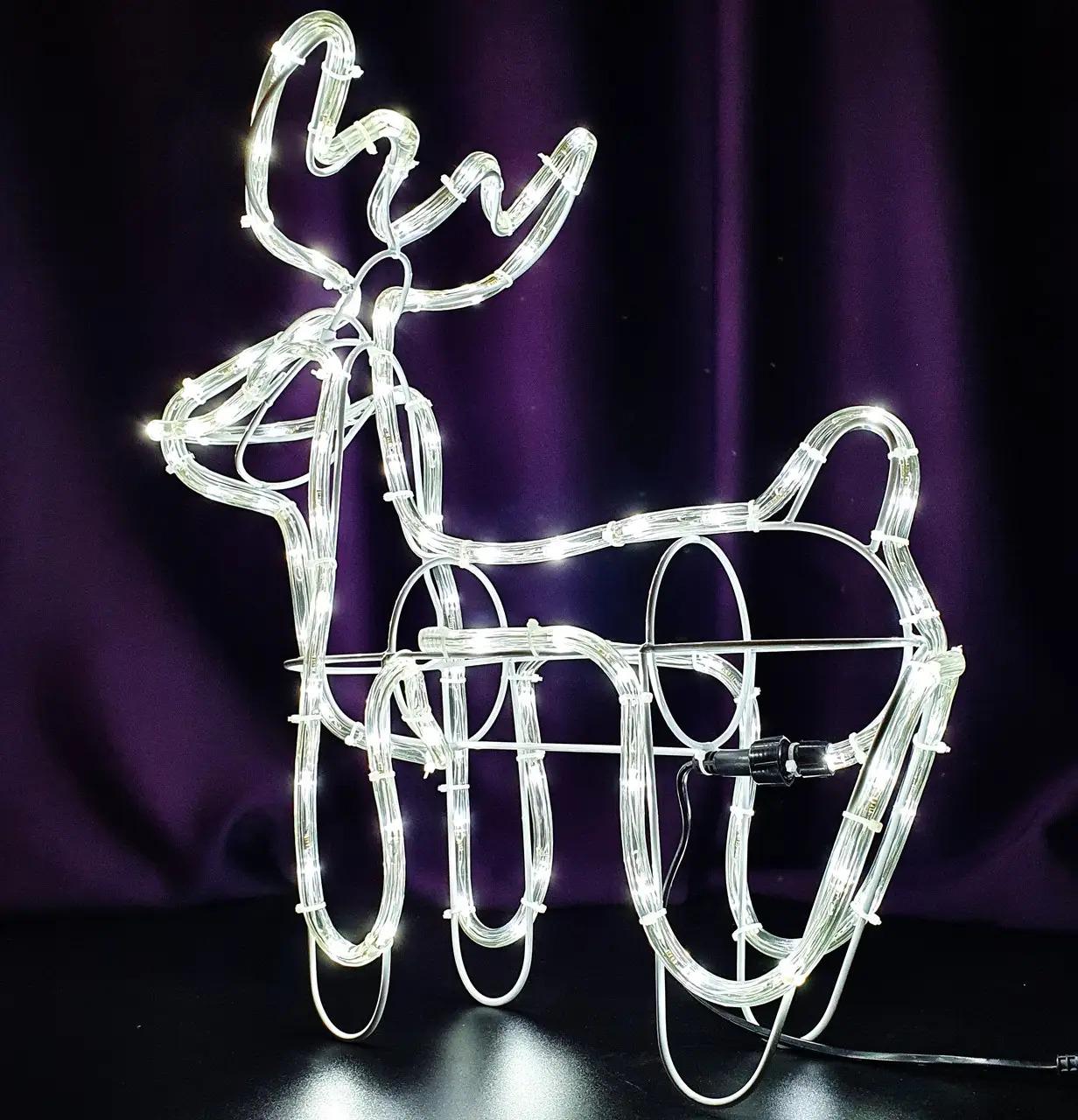 Фігура світлодіодна декоративна Новорічний олень 4 м 220 В Білий (30274664) - фото 9 Фігура світлодіодна декоративна Новорічний олень 4 м 220 В Білий (30274664) - фото 9