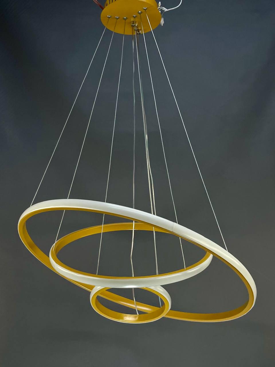 Люстра светодиодная Zilini ER011/60/40/20 110W Золотой (23916374) - фото 4 Люстра светодиодная Zilini ER011/60/40/20 110W Золотой (23916374) - фото 4