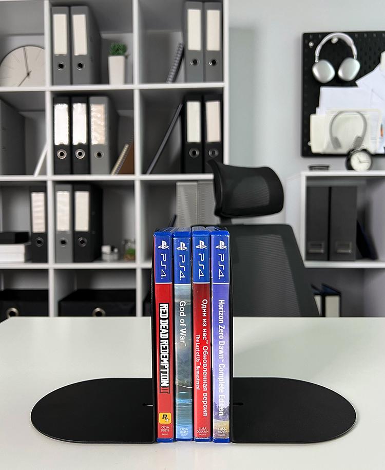 Тримачі для книг 2 шт. Чорний (110220) - фото 5 Тримачі для книг 2 шт. Чорний (110220) - фото 5