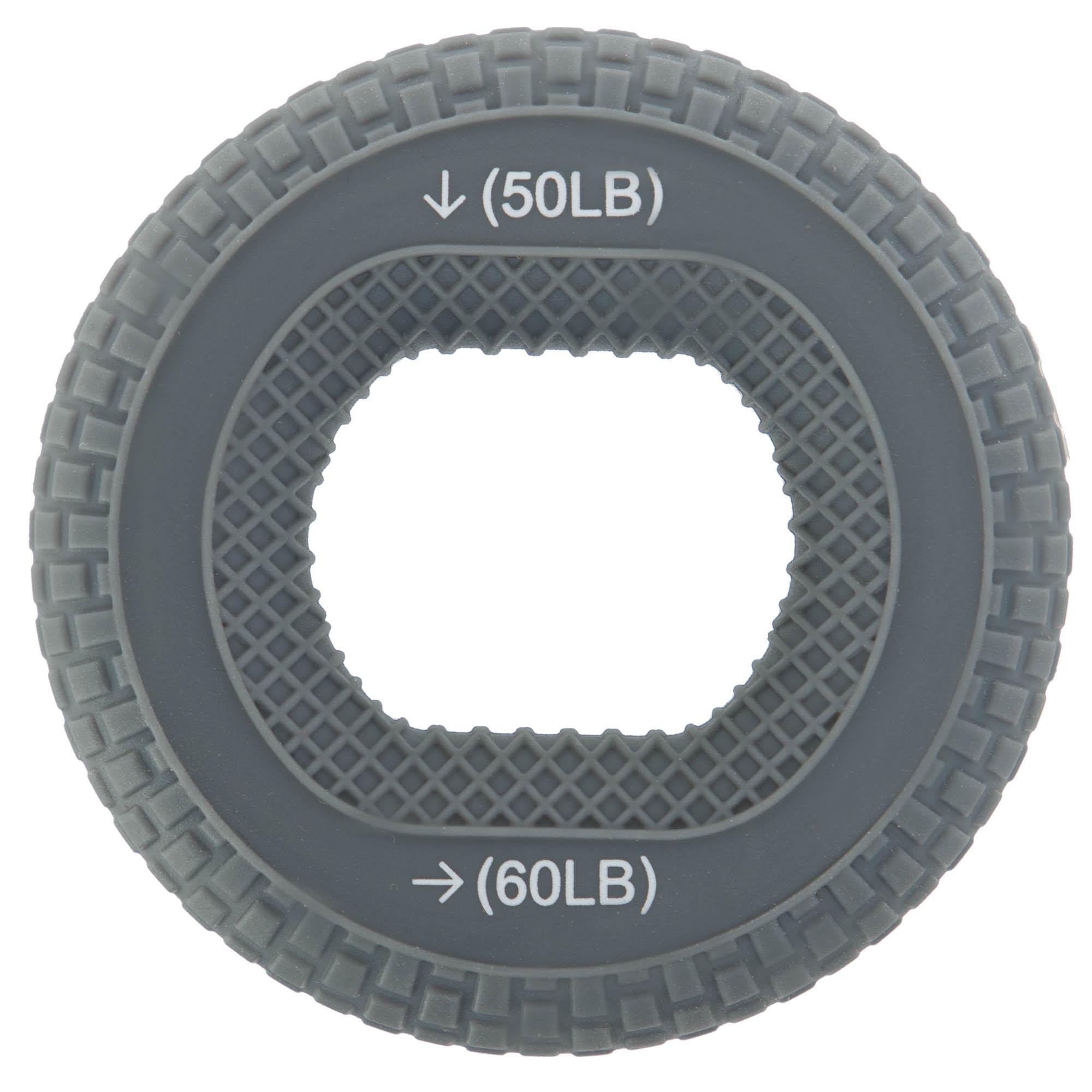 Эспандер кистевое кольцо с двойной нагрузкой Jello JLA472 1 шт. 7,5 см 50-60LB Серый - фото 1