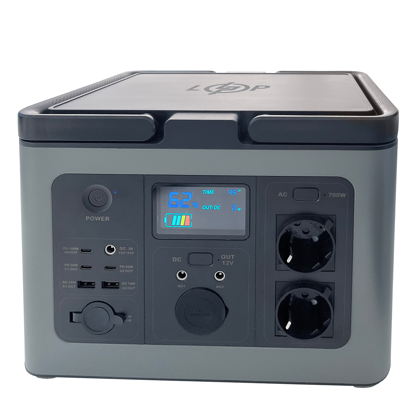 Зарядна станція LP CHARGER MPPT багатофункціональна портативна 700 Pro 700 W 615 Wh (19337)