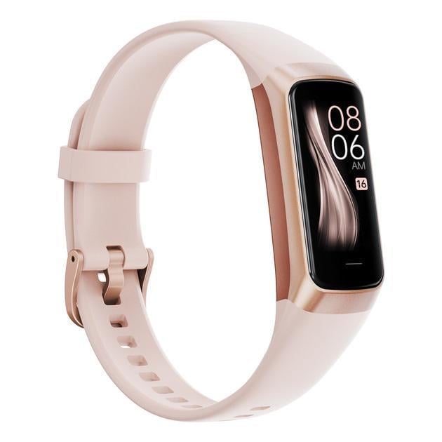 Фитнес-браслет женский Smart Band C60 с тонометром пульсомером и SpO2 Розово-золотой