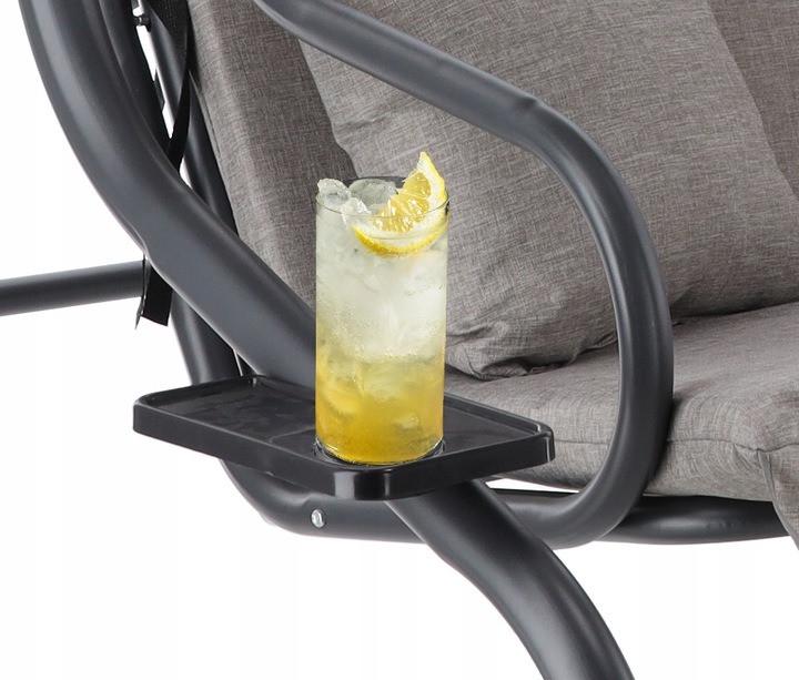 Садовая качеля GardenLine KRE3095 210x120x170 см Серый (2254822348) - фото 3 Садовая качеля GardenLine KRE3095 210x120x170 см Серый (2254822348) - фото 3