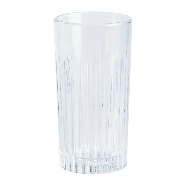 Набір склянок Living Home високих ребристих 6 шт. по 360 мл Прозорий - фото 3