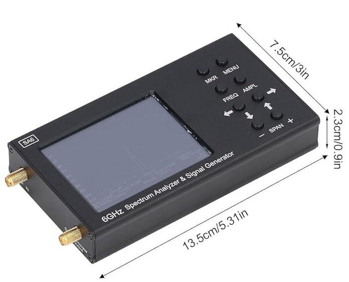 Анализатор спектра лабораторный SA6 с трекер-генератором сигнала 35-6200 МГц (23297105) - фото 2 Анализатор спектра лабораторный SA6 с трекер-генератором сигнала 35-6200 МГц (23297105) - фото 2