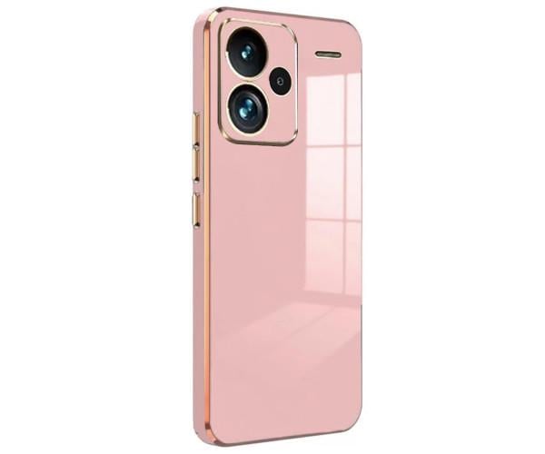Чехол накладка Silicone Adds 6D для Xiaomi Redmi Note 13 Pro Plus 5G Розовый