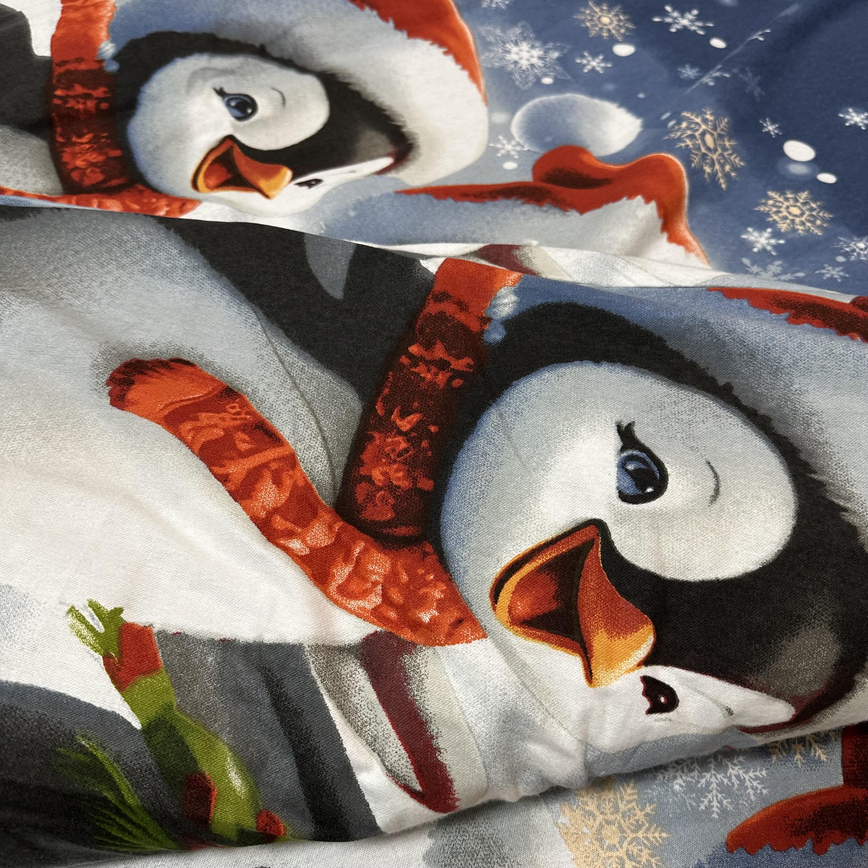 Комплект постільної білизни байкова Зимовий євро Синій (байка 6-3) - фото 9 Комплект постільної білизни байкова Зимовий євро Синій (байка 6-3) - фото 9