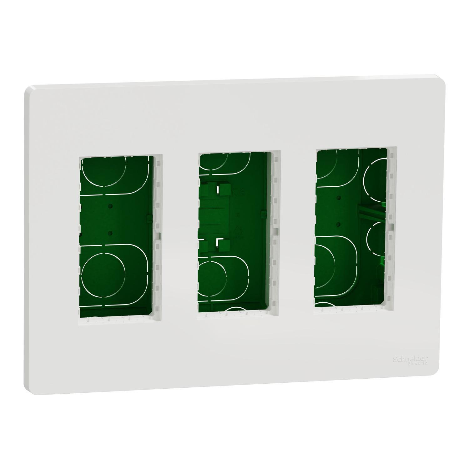 Блок Unica System+ скрытая вставка 3х2 Белый (NU173418)