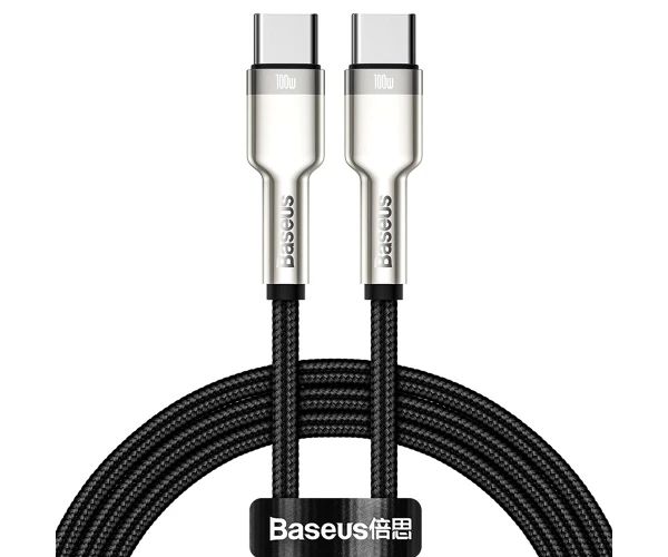 Кабель дата Baseus Cafule CATJK-D01 Type-C-Type-C 5A 100W 2 м Black