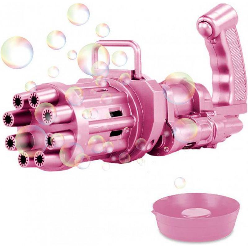 Дитяча іграшка-машинка для бульбашок Gatling Electric Bubble GUN Рожевий (8064) - фото 2 Дитяча іграшка-машинка для бульбашок Gatling Electric Bubble GUN Рожевий (8064) - фото 2