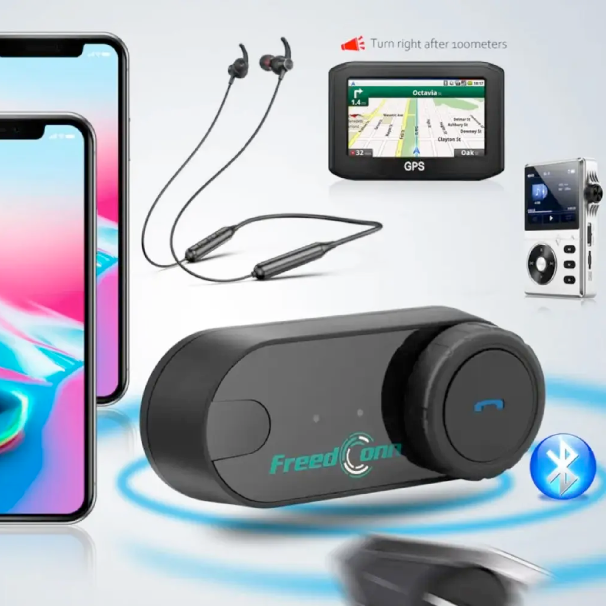 Гарнітура мотоциклетна Freedconn T-Com VB для шолома з бездротовим зв'язком Bluetooth (24421779) - фото 5 Гарнітура мотоциклетна Freedconn T-Com VB для шолома з бездротовим зв'язком Bluetooth (24421779) - фото 5