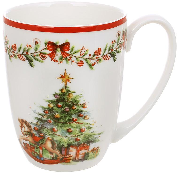 Кружка фарфорова Різдвяна Ялинка 350 мл Кружка фарфорова Різдвяна Ялинка 350 мл