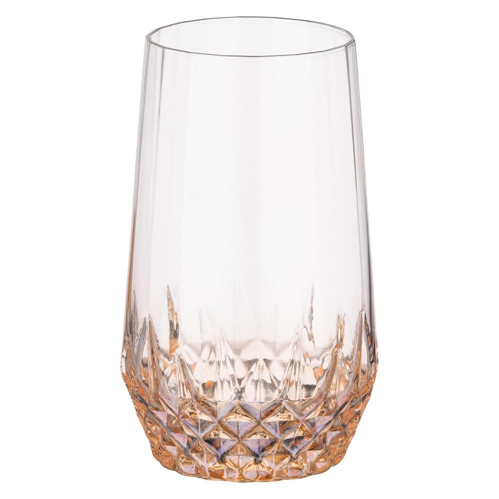 Набор стаканов Ardesto Black Mars Favola AR2646GL высоких 460 мл 2 шт. Прозрачно-золотистый