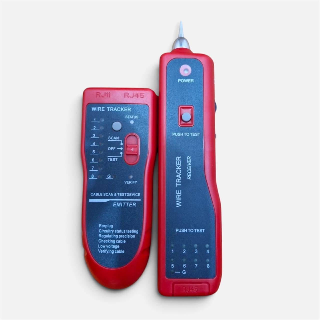 Тестер для витої пари RJ11/RJ45 багатофункціональний кабельний трекер