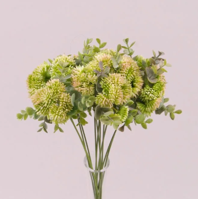 Веточка декоративная Flora с зеленым цветом 12 шт. (72937)
