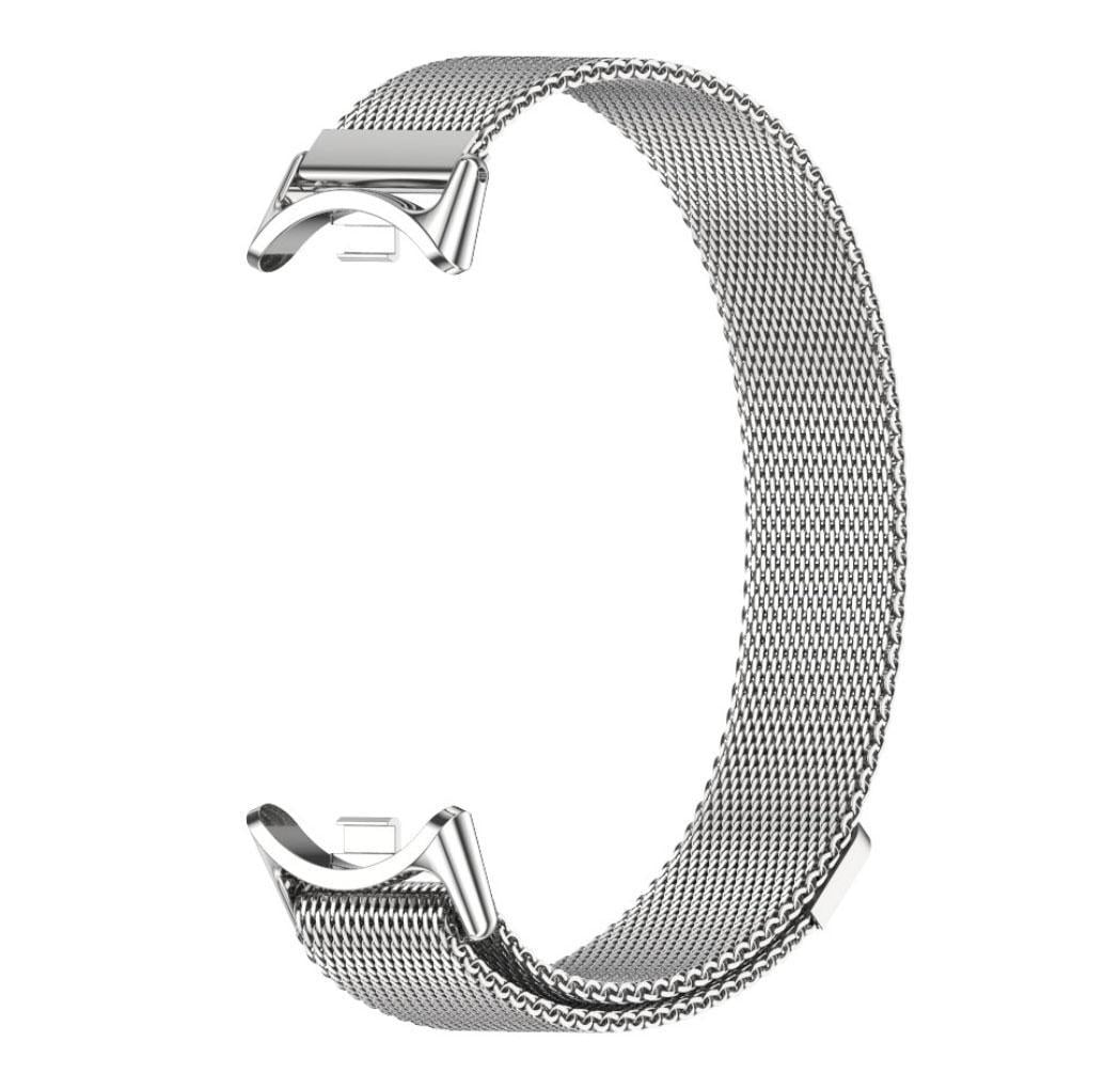 Ремешок металлический Mijobs миланское плетение для фитнес браслета Xiaomi Mi Smart Band 8 Silver (1927184866)