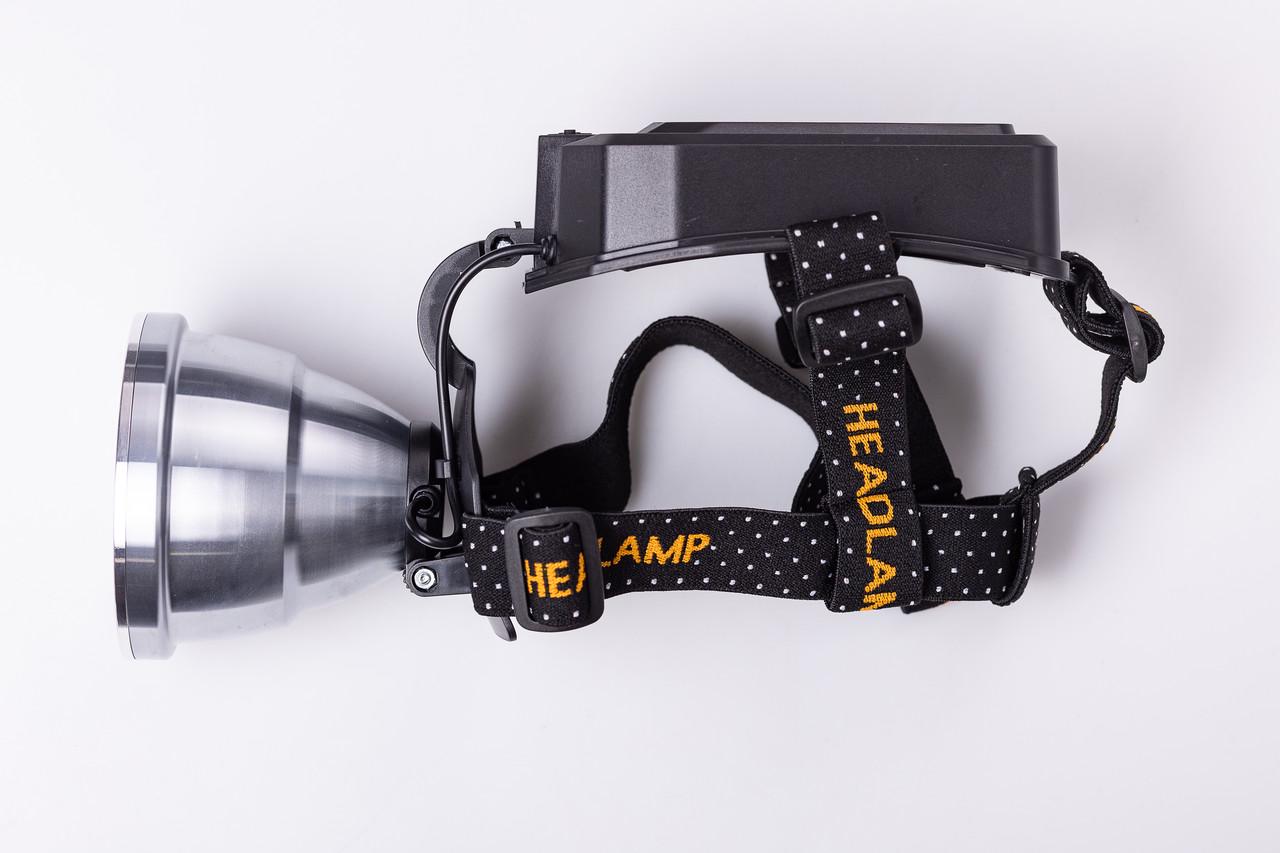 Ліхтар налобний LED акумуляторний із швидкою зарядкою від сонячної панелі 16х10х13 см (HP-JG-5)