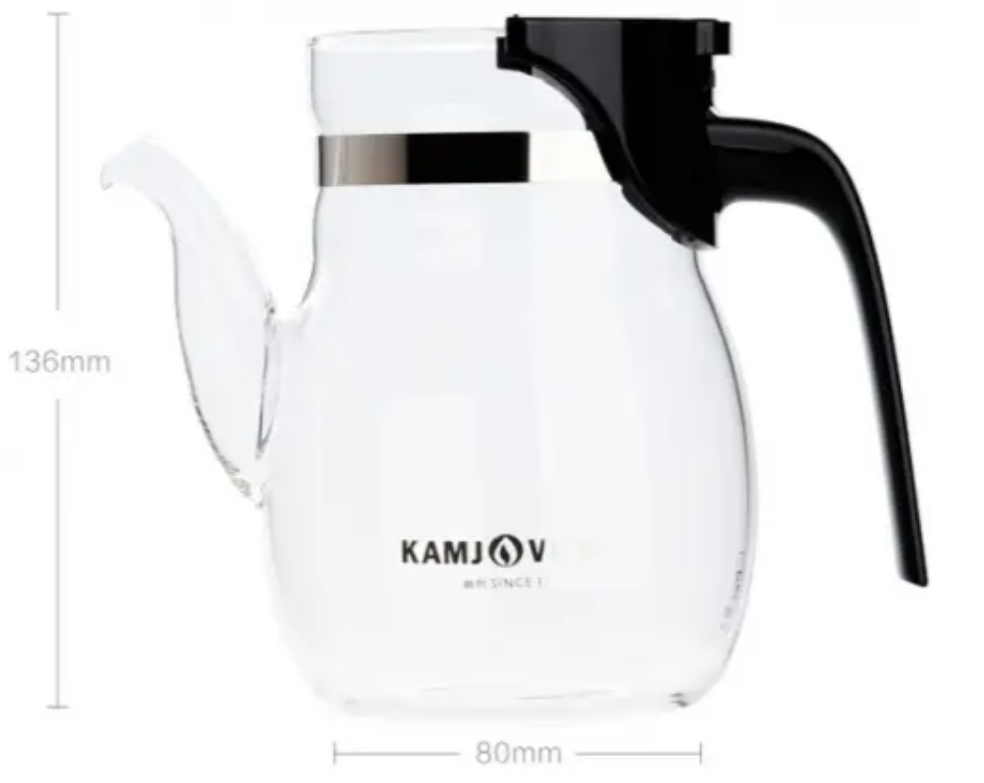 Заварник для чая гунфу Kamjove K-206 стеклянный с кнопкой 600 мл (249) - фото 2