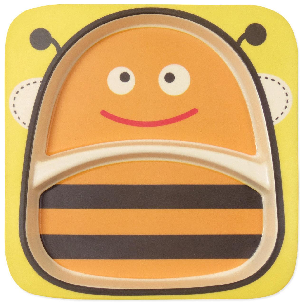 Набор детской бамбуковой посуды Stenson MH-2770-3 пчелка, 5 пр. - фото 5