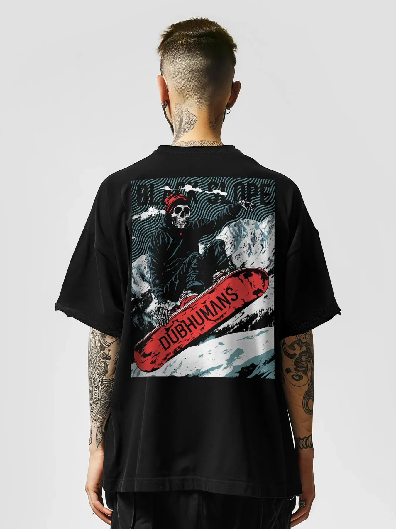 Футболка мужская оверсайз "Black Slope" XL/2XL Черный (27222271)