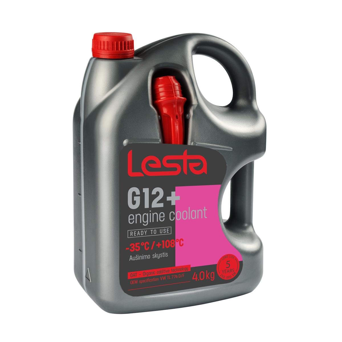 Антифриз G12 Lesta готовый -35 °C 4 кг Красный (393724_AS-A35-G12LESTA/4-AO) - фото 1