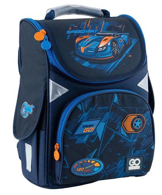 Рюкзак школьный для мальчика младших классов GoPack Education GO24-5001S-7 Speedway каркасный (2296749469)