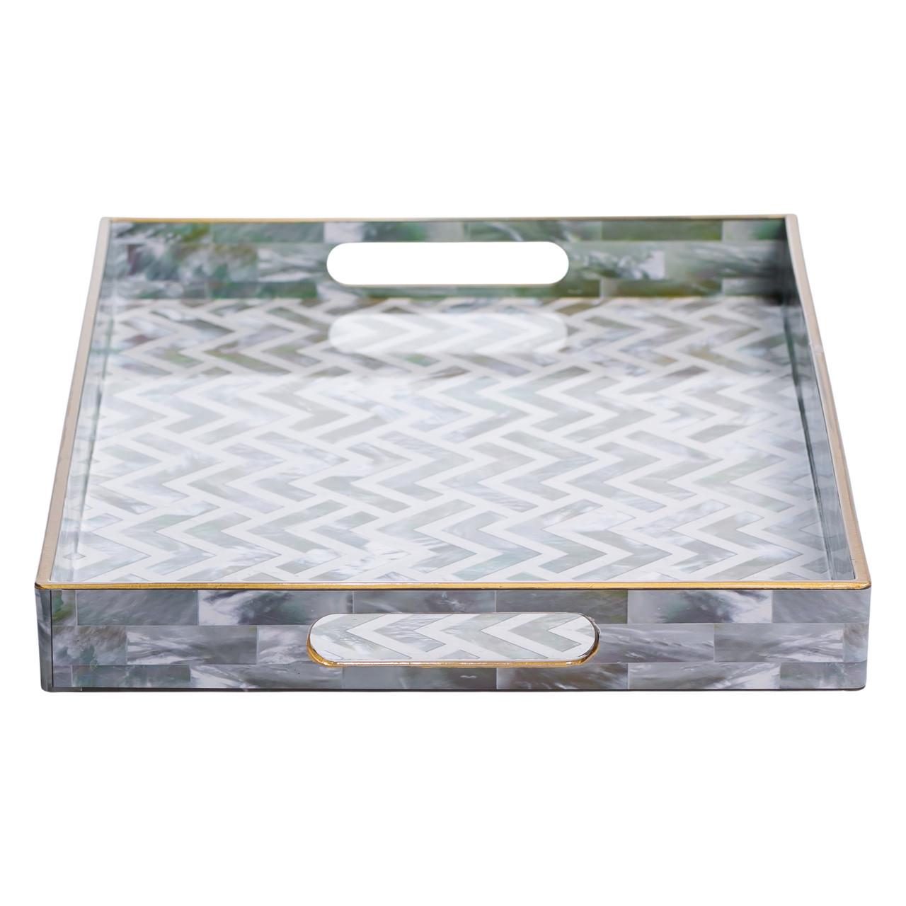 Набір прямокутних підносів для подачі їжі 2 шт. 40х30х4 см (HP-HK-16) - фото 3 Набір прямокутних підносів для подачі їжі 2 шт. 40х30х4 см (HP-HK-16) - фото 3