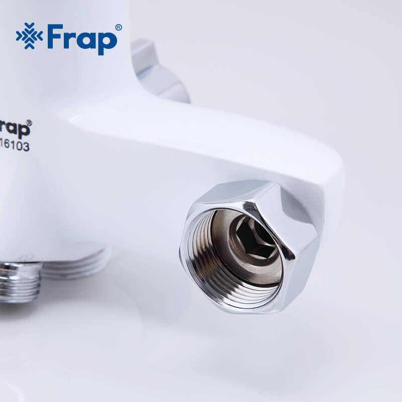 Змішувач для ванни Frap H34 F2234 Білий/Хром - фото 5 Змішувач для ванни Frap H34 F2234 Білий/Хром - фото 5