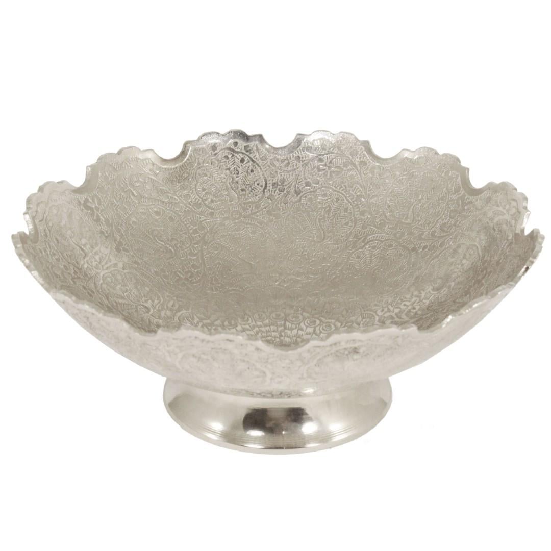 Тарелка из латуни на ножке 19x8 см (1792925845)