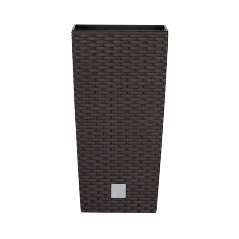 Горщик для квітів Prosperplast Rato квадратний високий 2в1 265 мм Коричневий