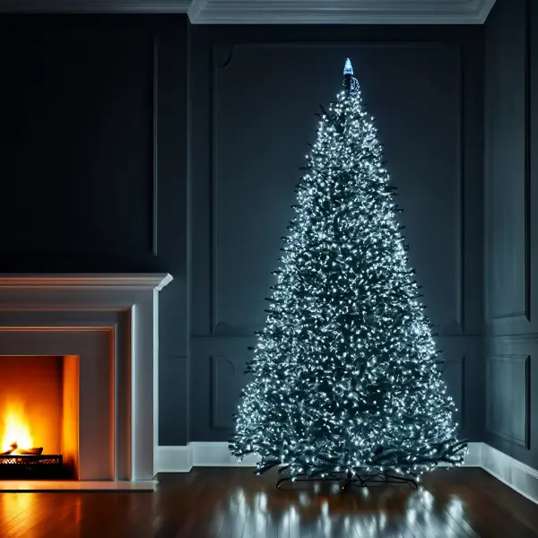 Гірлянда-нитка Роса хвойна лапа 3000 LED 100 м зелена нитка Білий - фото 3 Гірлянда-нитка Роса хвойна лапа 3000 LED 100 м зелена нитка Білий - фото 3