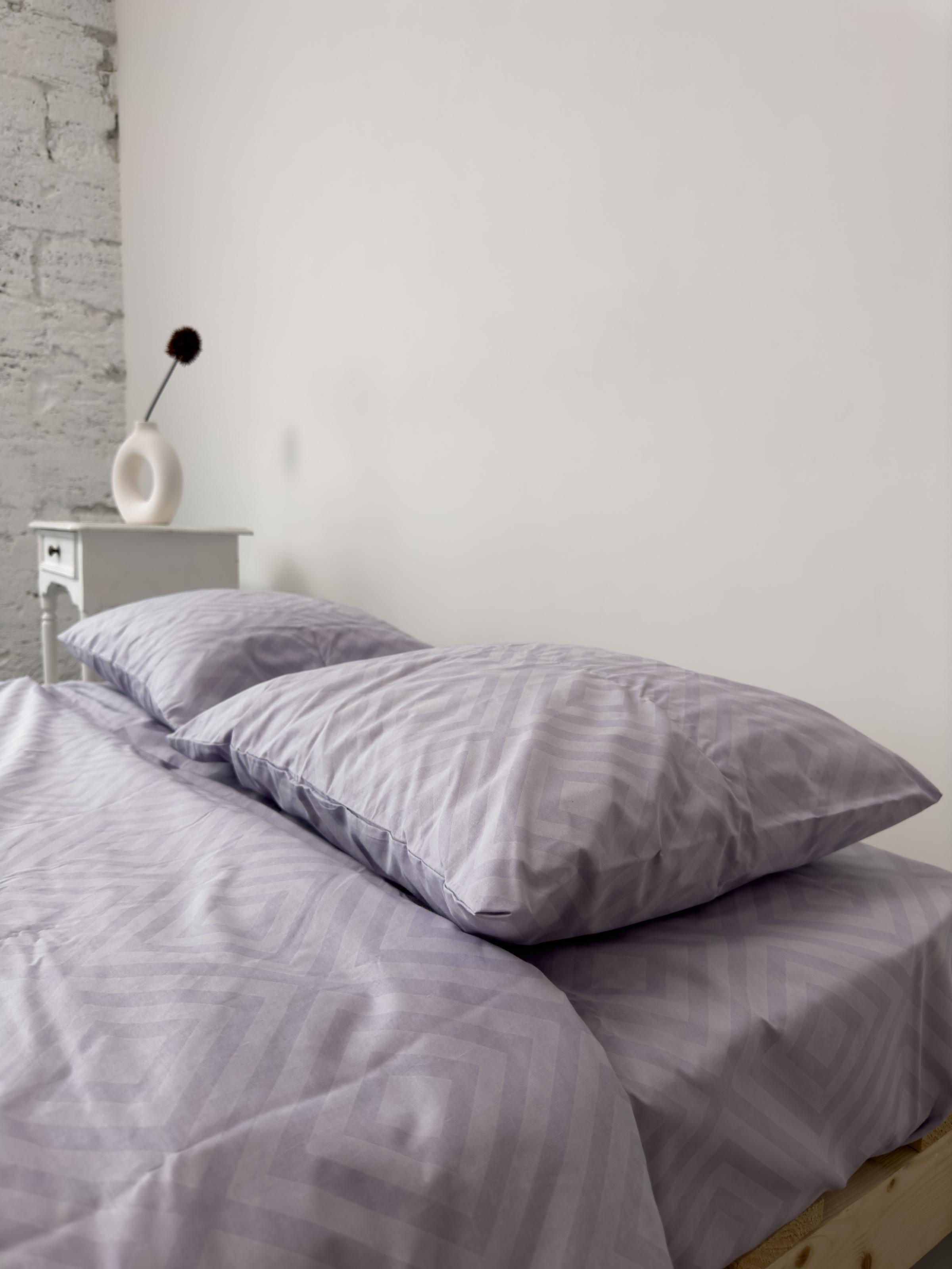 Комплект постельного белья евро Amore Glux-155 бязь Лавандовый (KPB-Ae-Glux-155(50x70)_) - фото 4 Комплект постельного белья евро Amore Glux-155 бязь Лавандовый (KPB-Ae-Glux-155(50x70)_) - фото 4