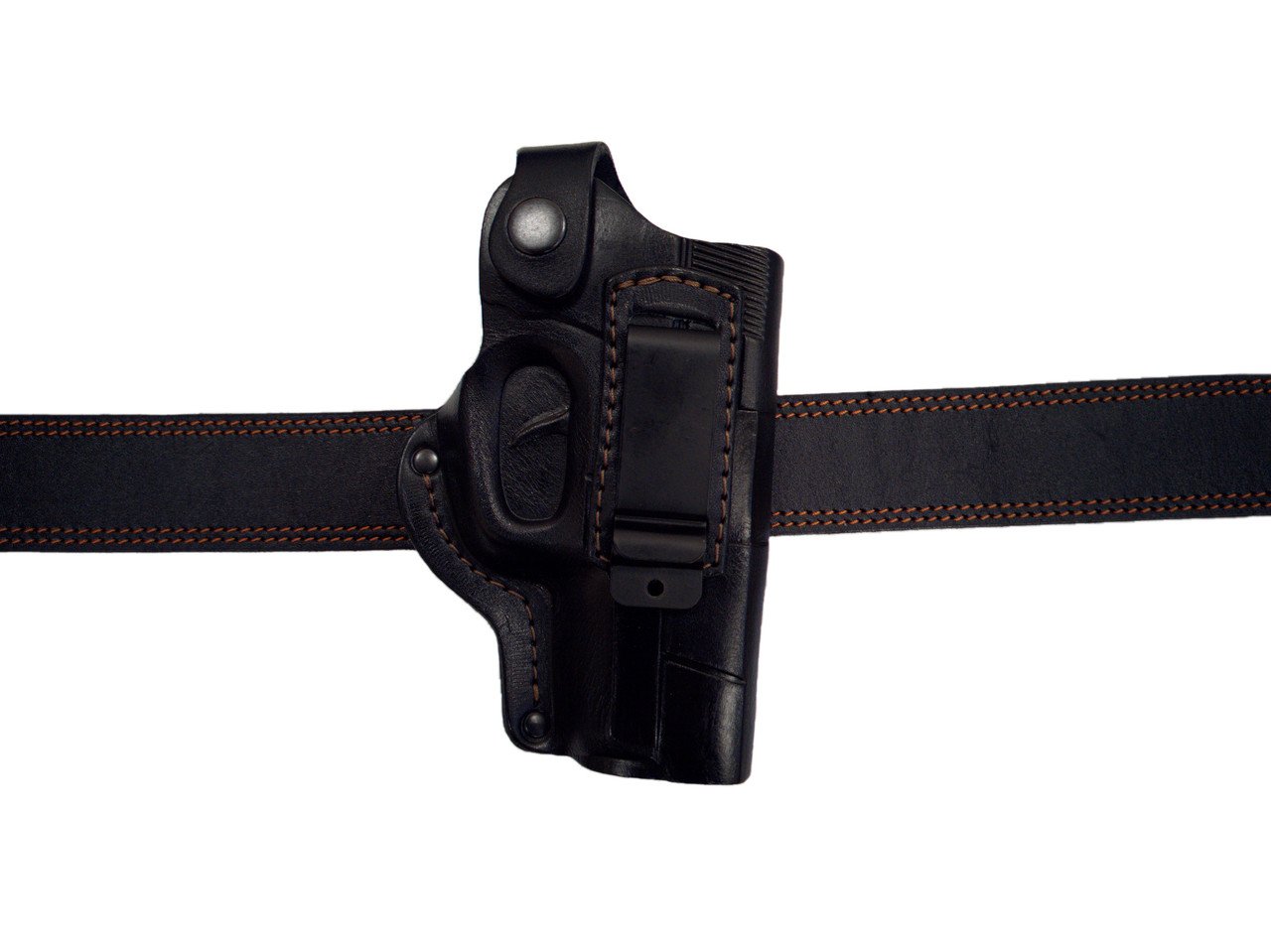 Кобура поясная для Storm T-Rex Uxor-Flarm кожаная со скобой Черный (30201) - фото 4 Кобура поясная для Storm T-Rex Uxor-Flarm кожаная со скобой Черный (30201) - фото 4