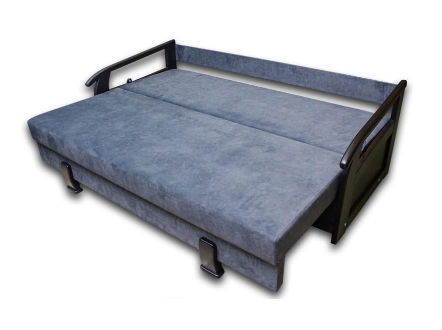 Диван раскладной Lectus Pocket Spring Зевс ортопедический с пружинным блоком металл/дерево/ДСП/текстиль Темно-серый