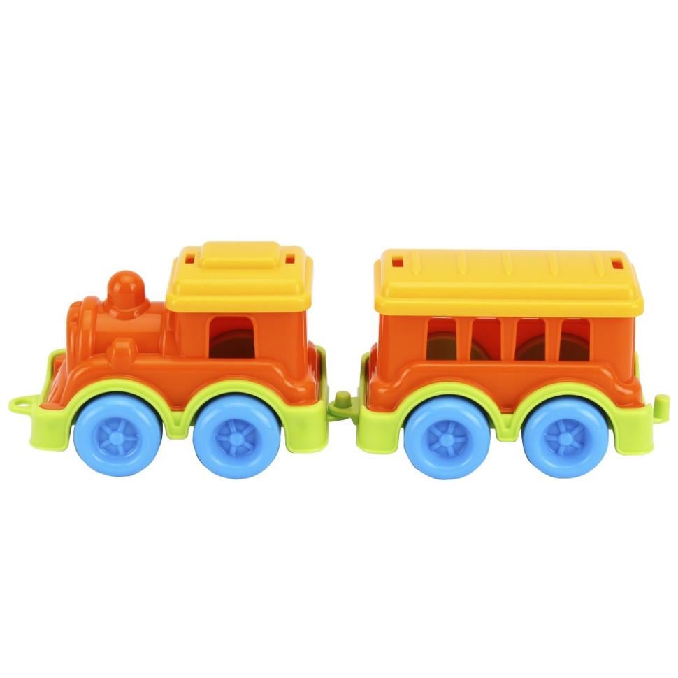 Поезд игрушечный с вагончиком ТехноК от 3 лет Разноцветный (IM-176-M-566)