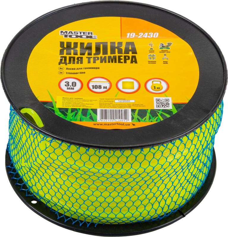 Жилка для триммера Mastertool Квадрат 3,00 мм 108 м (19-2430)